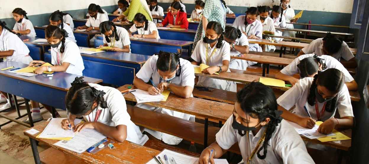 Students in CBSE Xth board exam